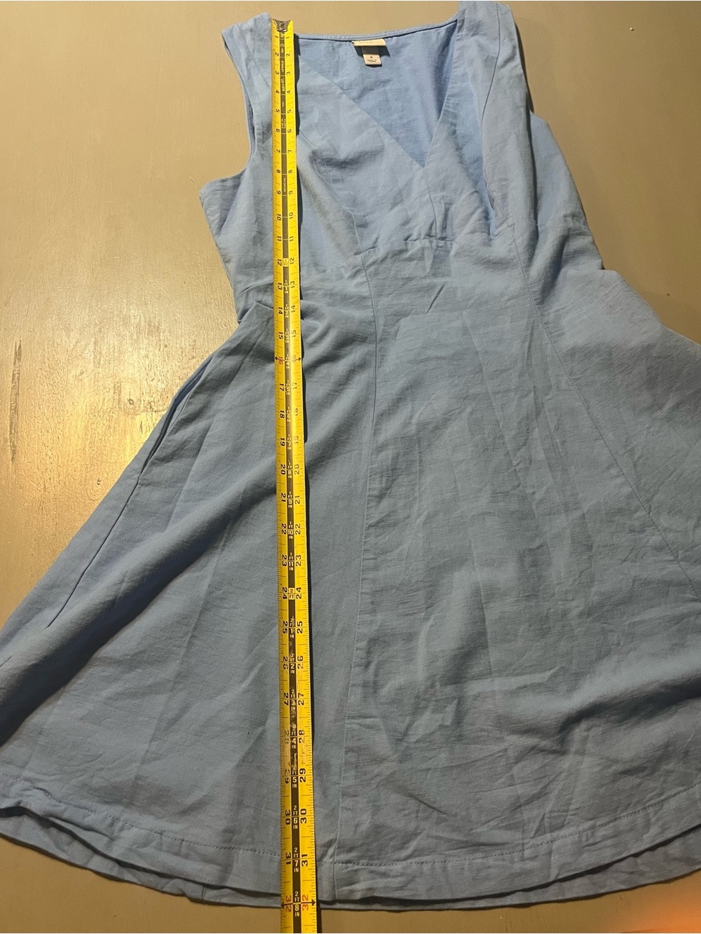 a new day Light Blue Sleeveless V-Neck A-Line Dress - Picture 3 of 10
